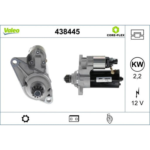 Valeo Starter Motor 12V 1.7kW 13 Teeth 438445
