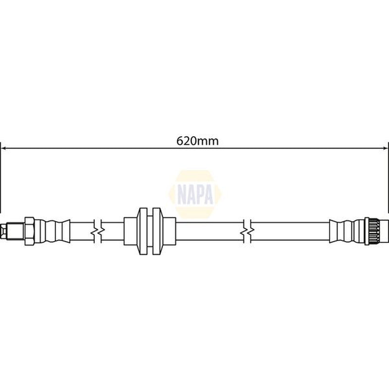 NAPA Brake Hydraulic Hose Line Rear NBH1172
