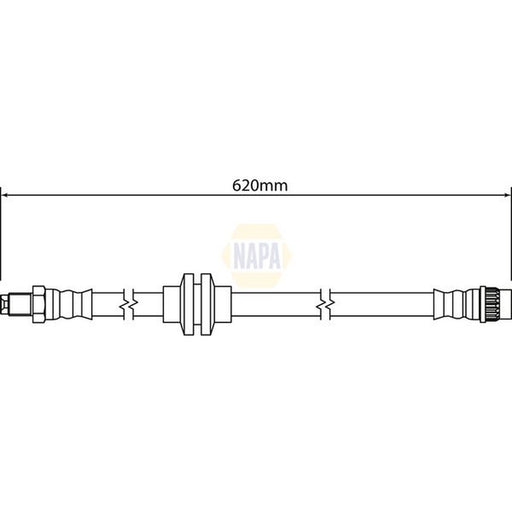 NAPA Brake Hydraulic Hose Line Rear NBH1172