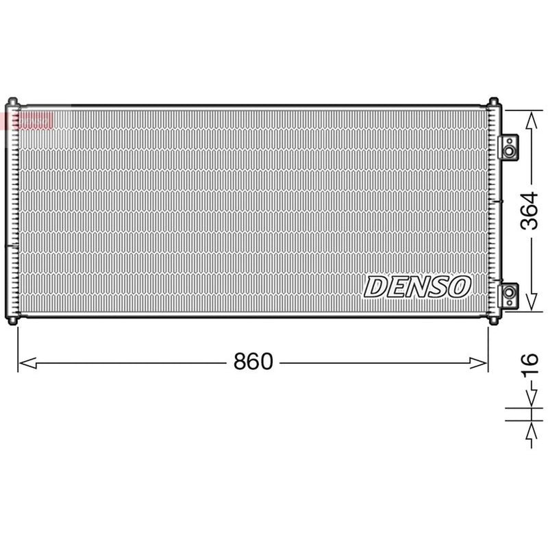 Denso Air Conditioning Condenser DCN10032
