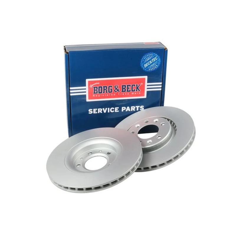Borg & Beck 2 x Vented Rear Brake Discs BBD5469