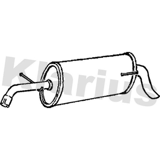 Klarius Box With Tail Pipe Rear VW509L