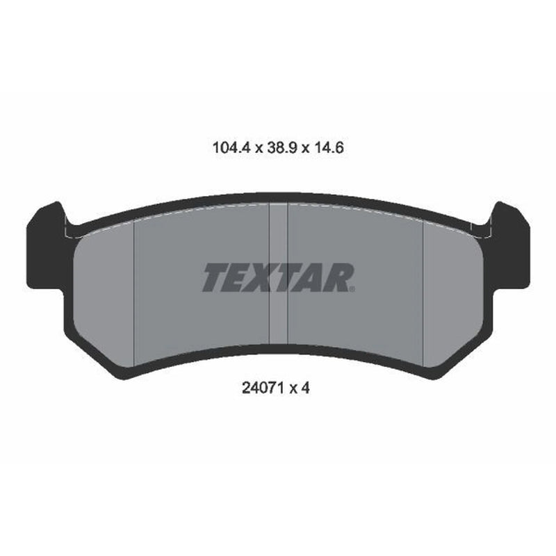 Textar Rear Brake Pad Set 2407101