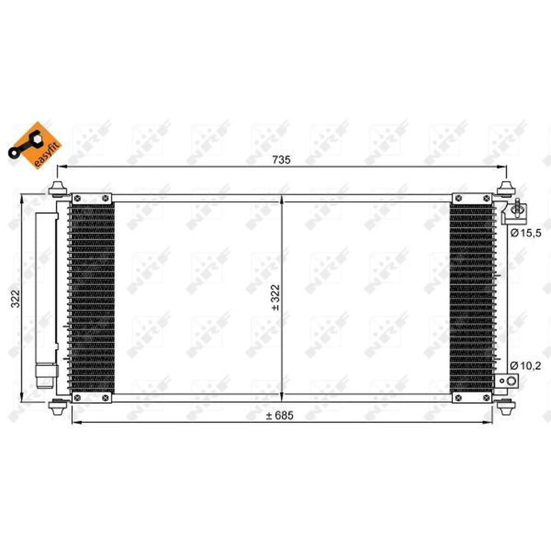 NRF Air Conditioning Condenser 35791