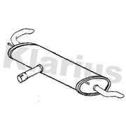 Klarius Box With Tail Pipe Rear FE1207P