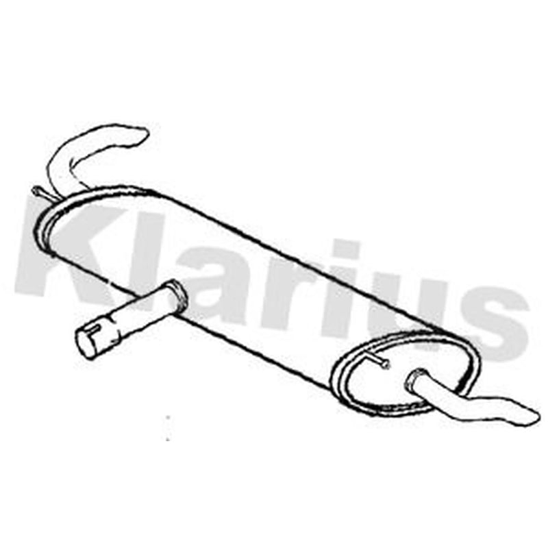 Klarius Box With Tail Pipe Rear FE1207P