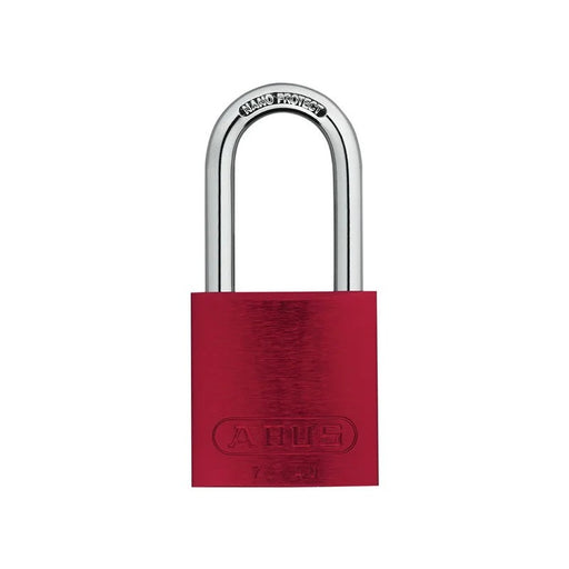 ABUS Mechanical 72/40mm Aluminium Padlock 40mm Long Shackle Red Keyed Alike