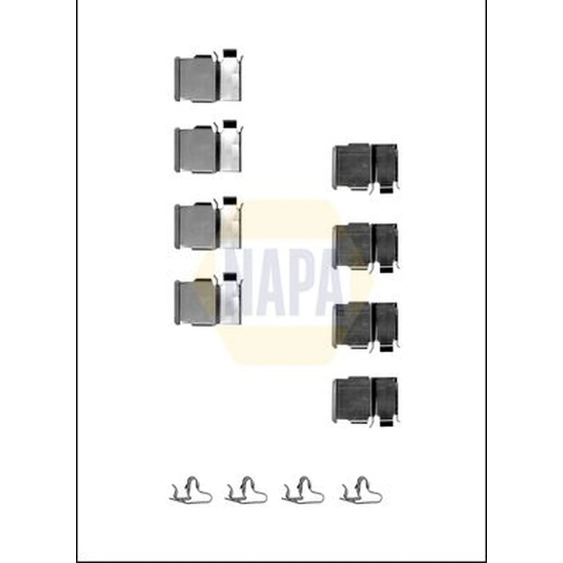 NAPA Brake Pad Accessory Fitting Kit Rear NFK1400