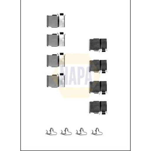 NAPA Brake Pad Accessory Fitting Kit Rear NFK1400