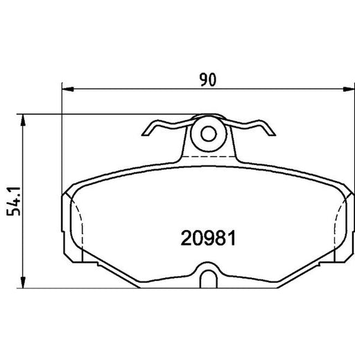 DON Rear Brake Pad Set PCP1370