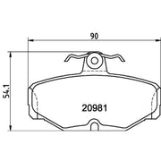 DON Rear Brake Pad Set PCP1370