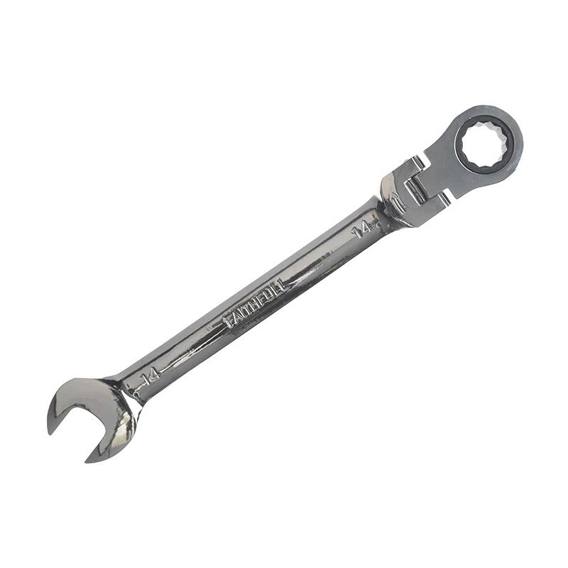 Faithfull Ratchet Combination Spanner Flex Head CV 8-30mm
