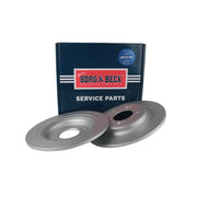 Borg & Beck 2 x Solid Rear Brake Discs BBD5661