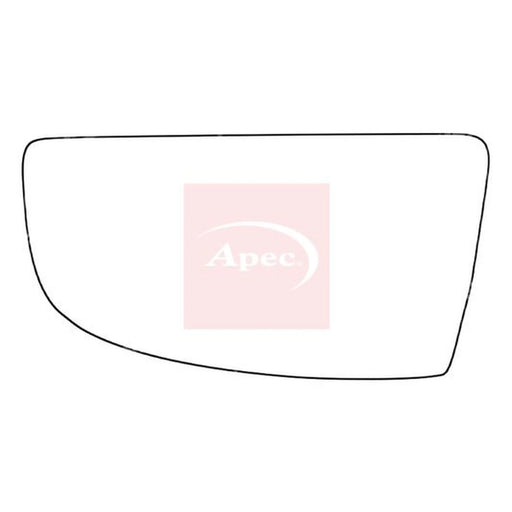 Apec Exterior Wing Mirror Glass Left AMS2025