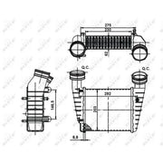 NRF Intercooler (Charge Air Cooler) 30138A