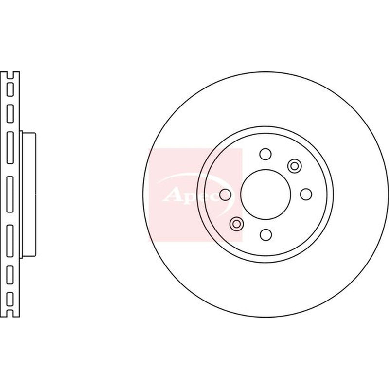 Apec 2 x Front Brake Discs DSK2377