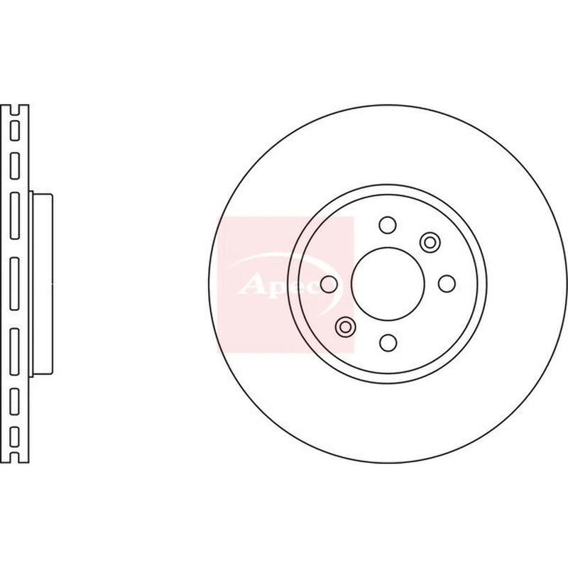 Apec 2 x Front Brake Discs DSK2377