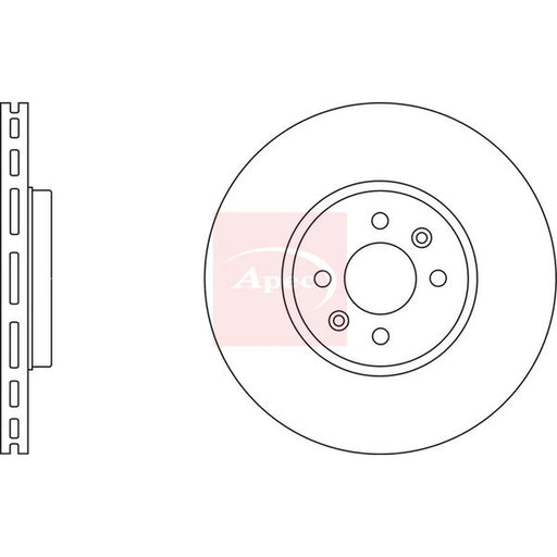 Apec 2 x Front Brake Discs DSK2377
