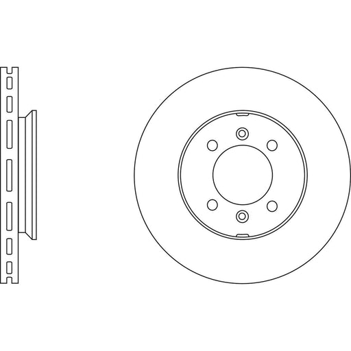 Apec Brake Disc Front Fits Reliant Scimitar Rover Metro Mgf Mgtf Montego Apec  - Town Parts