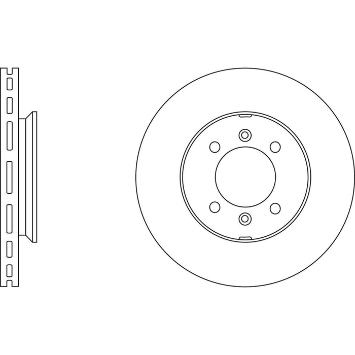 Apec Brake Disc Front Fits Reliant Scimitar Rover Metro Mgf Mgtf Montego Apec  - Town Parts