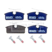 Borg & Beck 4 x Rear Brake Pad Set BBP2367
