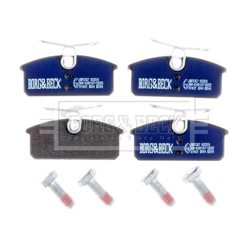 Borg & Beck 4 x Rear Brake Pad Set BBP2367