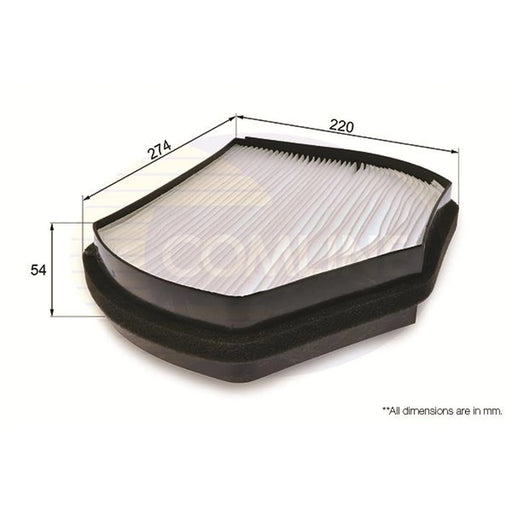 Comline Cabin Air Filter (Pollen Filter) EKF197
