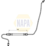 NAPA Brake Hydraulic Hose Line Rear Left NBH1137