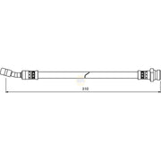 NAPA Brake Hydraulic Hose Line Rear Left NBH1322