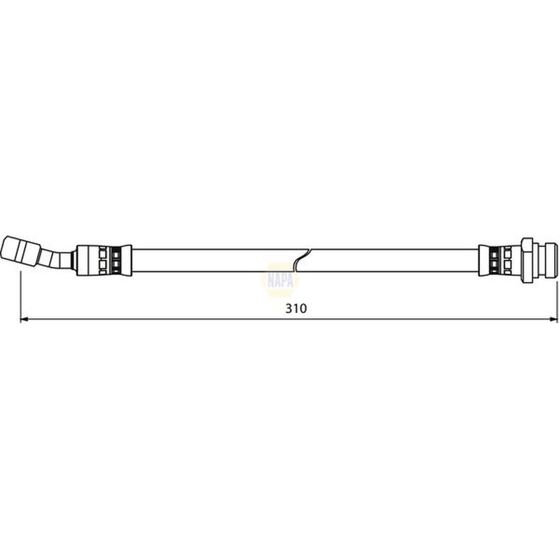 NAPA Brake Hydraulic Hose Line Rear Left NBH1322