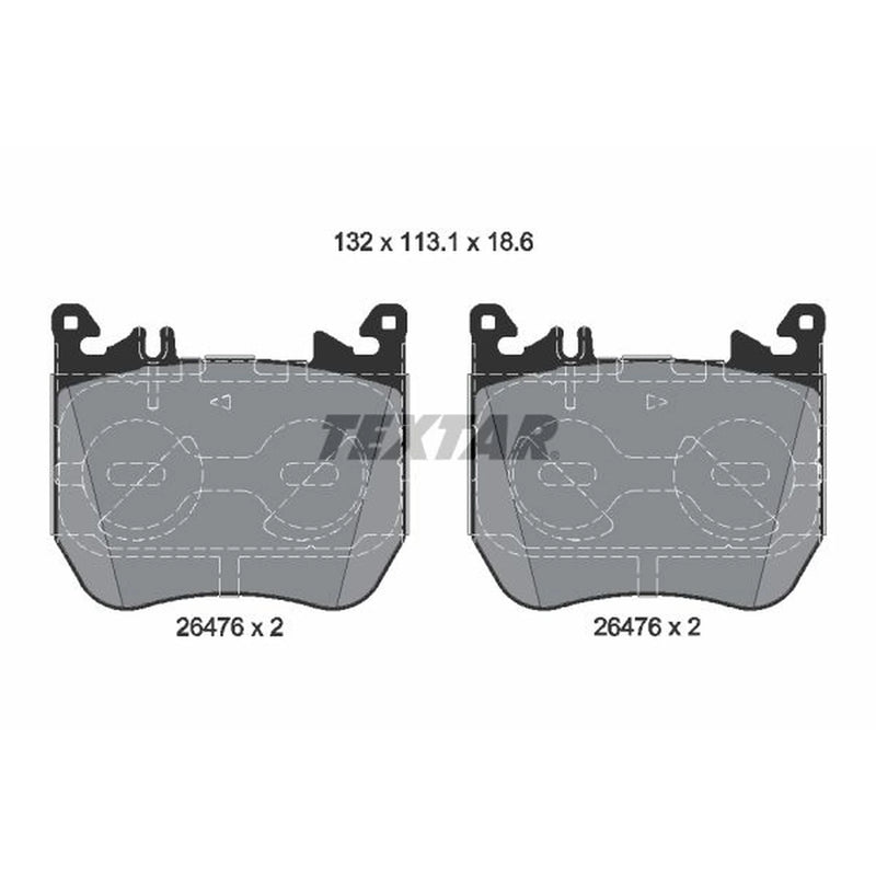 Textar Front Brake Pad Set 2647601