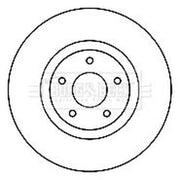 Borg & Beck 2 x Vented Front Brake Discs BBD5162