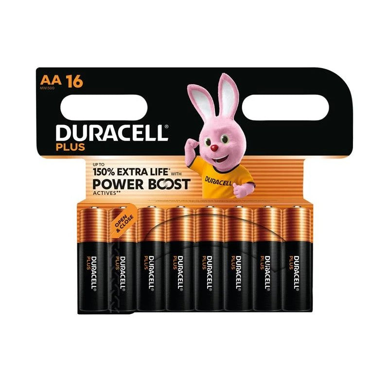 Duracell AA Cell Plus with Power Boost Batteries (Pack 16) - S30946
