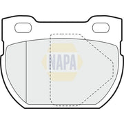 NAPA Rear Brake Pad Set NBP1239