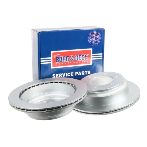 Borg & Beck 2 x Vented Rear Brake Discs BBD5115