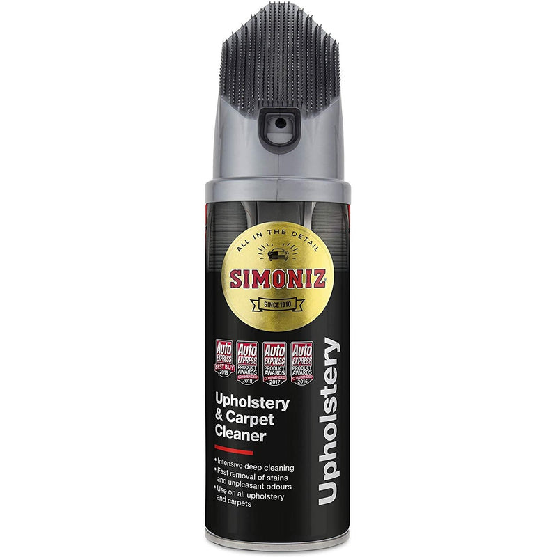 Simoniz Upholstery Cleaner Foam 400ml with Stain Remover Brush