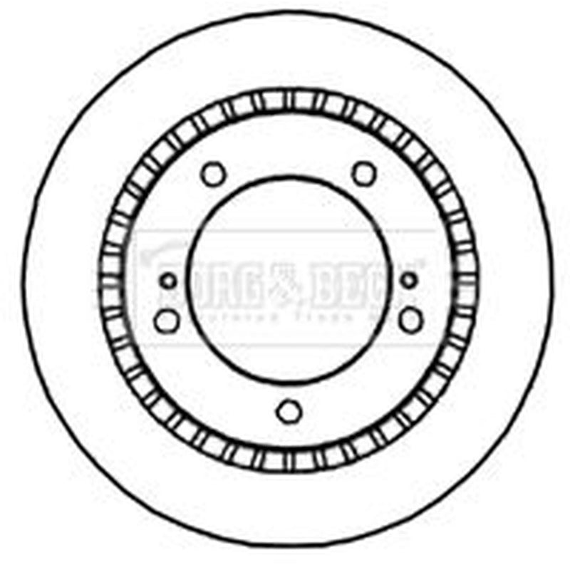 Borg & Beck 2 x Vented Front Brake Discs BBD4688