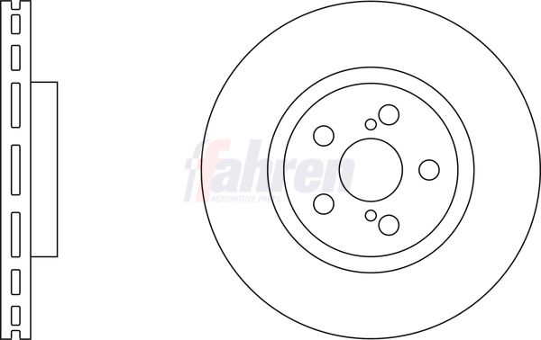 Fahren Brake Disc Set Vented