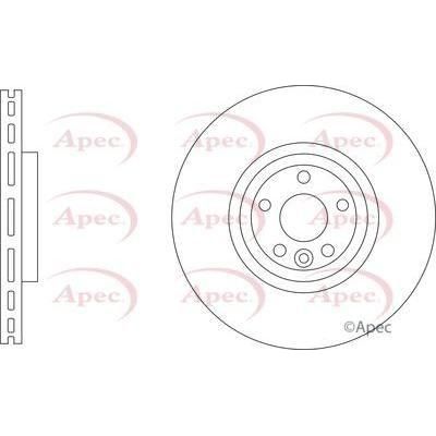 Apec Brake Disc Front Fits Jaguar/Daimler F Pace Land Rover Range Apec  - Town Parts