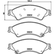 DON Front Brake Pad Set PCP1393