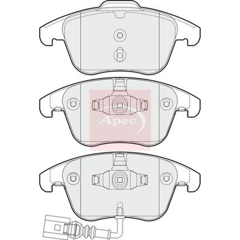 Apec Front Brake Pad Set PAD1653