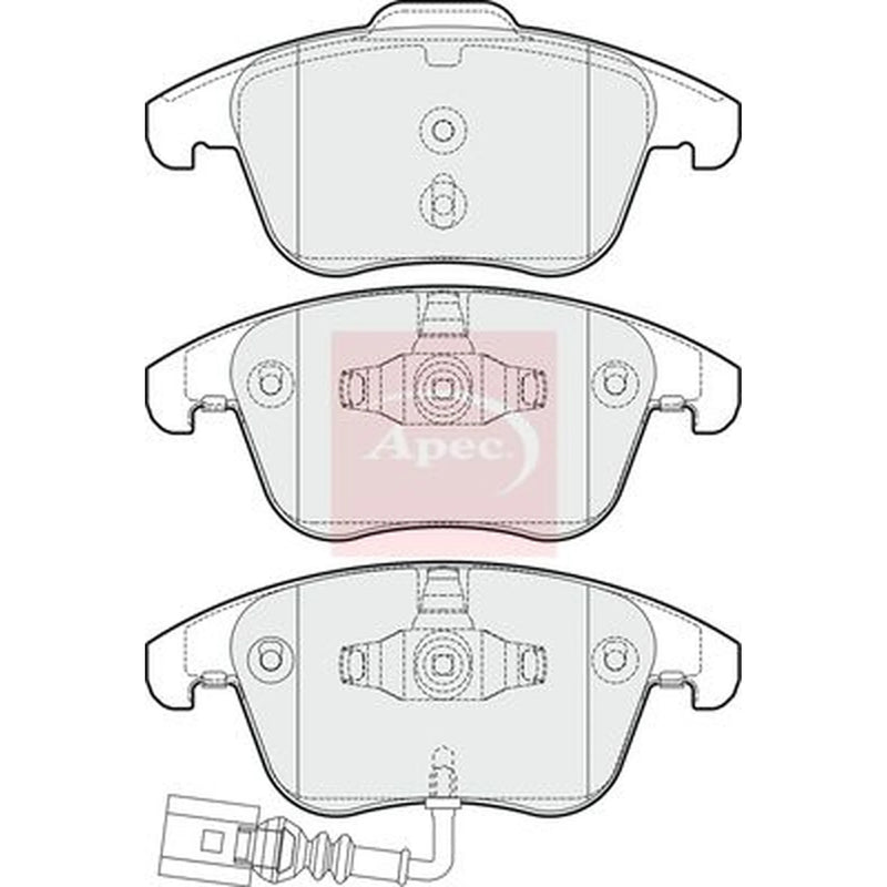 Apec Front Brake Pad Set PAD1653