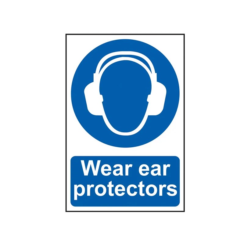 Scan Wear Ear Protectors - PVC Sign 200 x 300mm - 0005