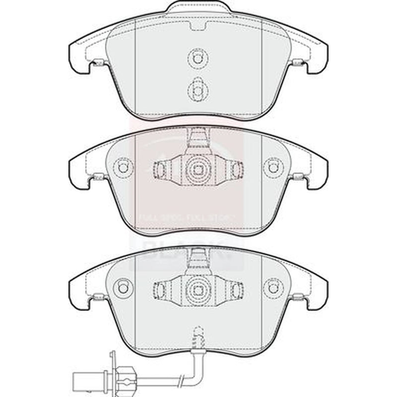 Apec Front Brake Pad Set PAD1651B