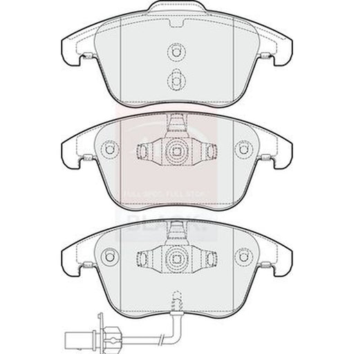 Apec Front Brake Pad Set PAD1651B