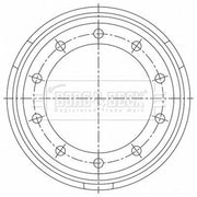 Borg & Beck Brake Drum Assembly Rear BBR32539