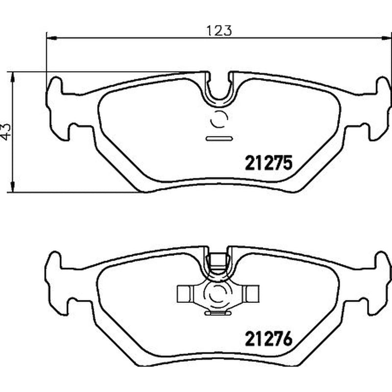 DON Rear Brake Pad Set PCP1504