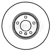 Borg & Beck 2 x Vented Front Brake Discs BBD5729S