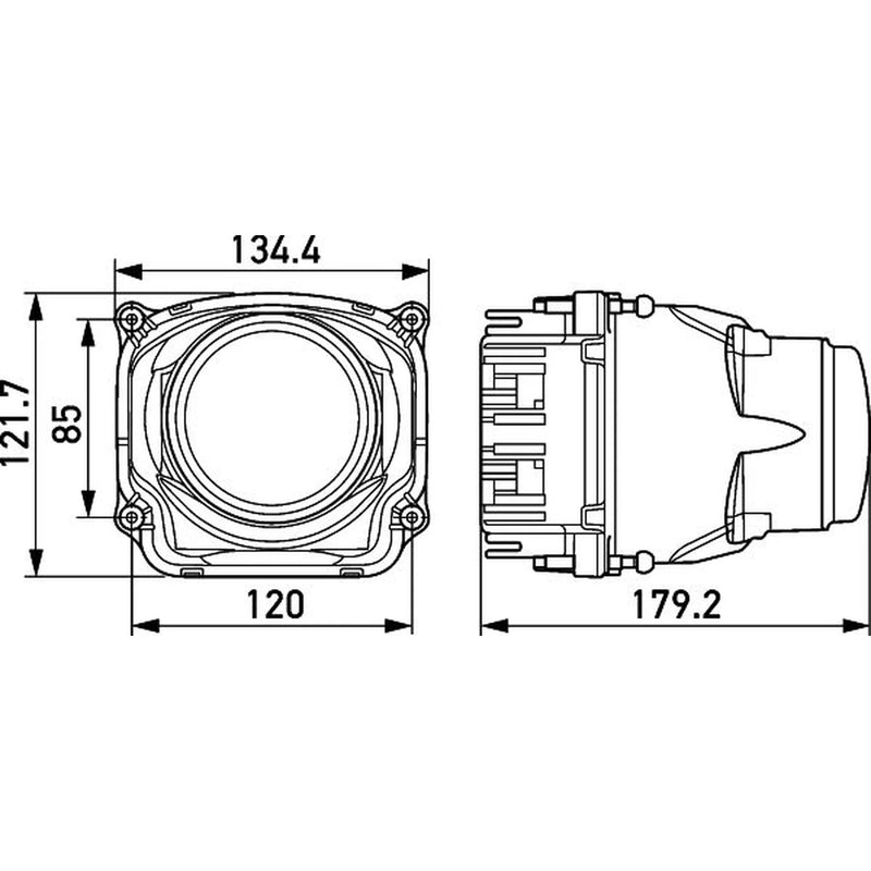 Hella Headlamp De-Les A/F Md12/24 1LL Left 1LL 012 758-011 47F.941.037.A 1LL