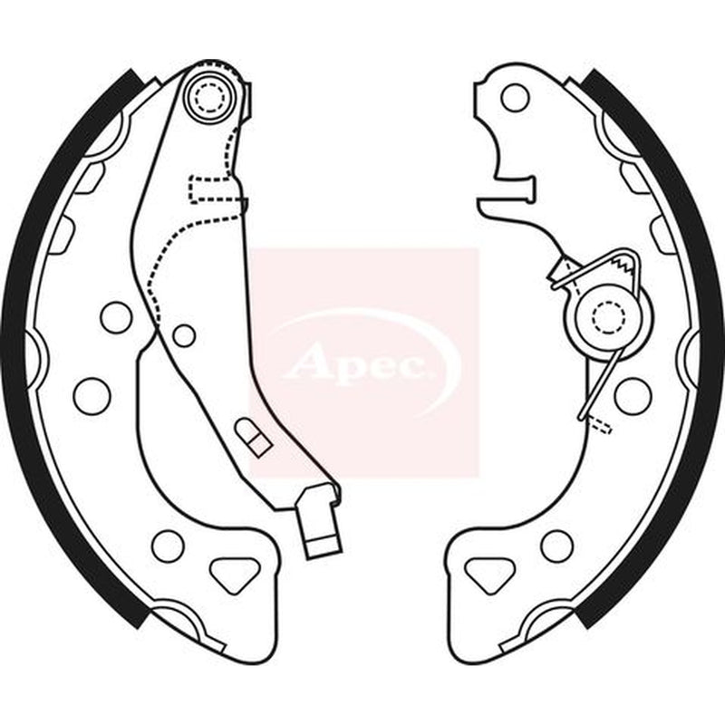 Apec Brake Shoe Set Axle Kit SHU663